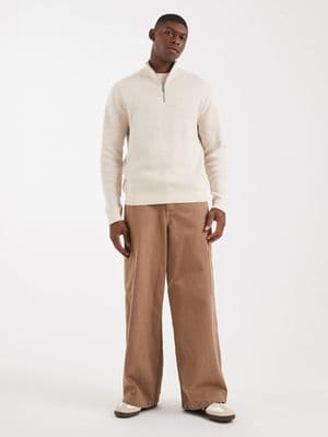 ONLY & SONS half zip knit sweater