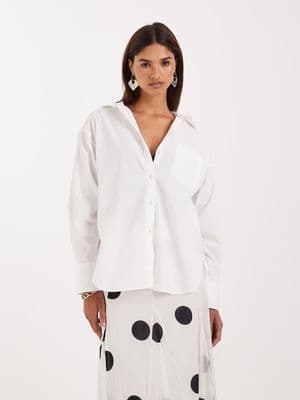 JJXX Jamie oversized poplin shirt