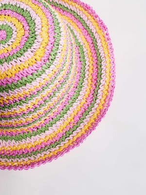 South Beach crochet bucket hat