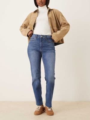 AWARE Alice high waist stretch straight leg jeans