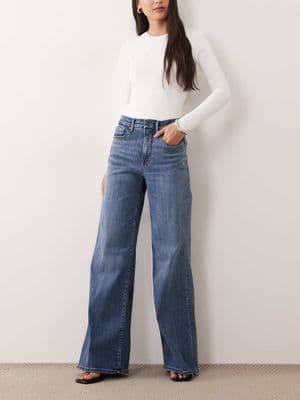 Good American Good Waist palazzo jeans