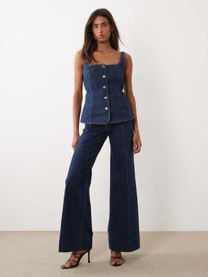 Good American Good Waist palazzo jeans