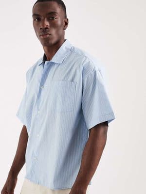 Jack & Jones boxy poplin shirt