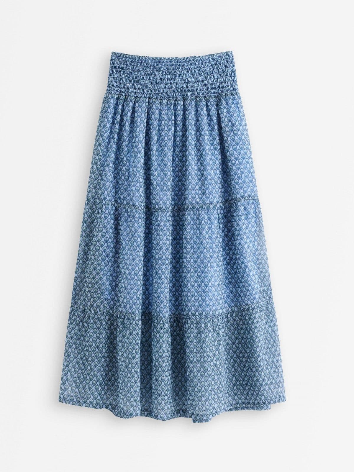 Skirt in chiffon Light Blue 1