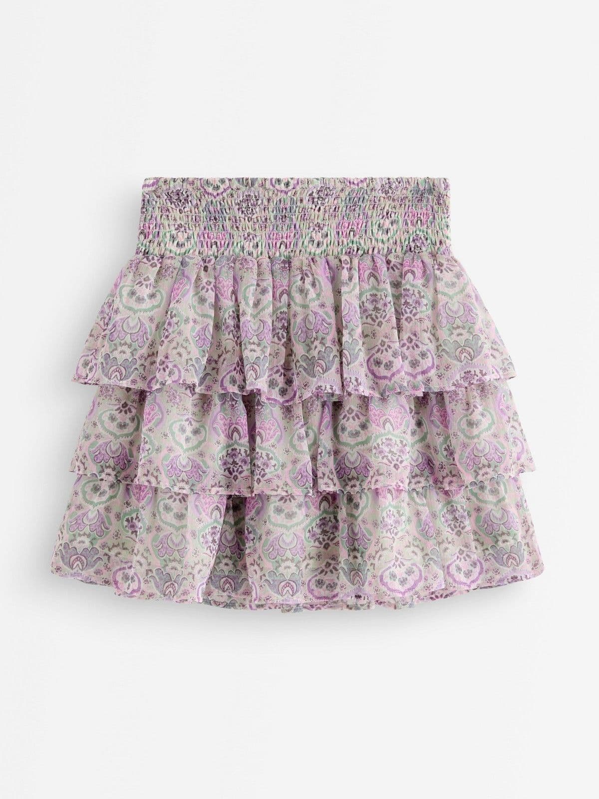 Skirt in chiffon Light Green 1