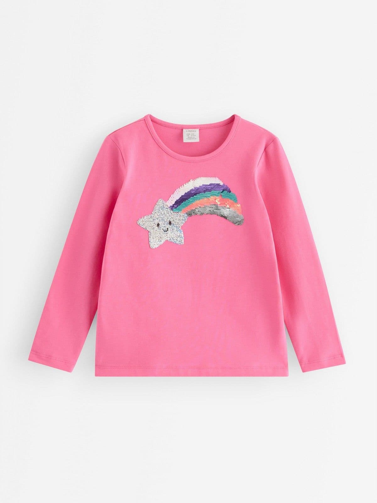 Long-sleeved top with reversible sequins Pink 1