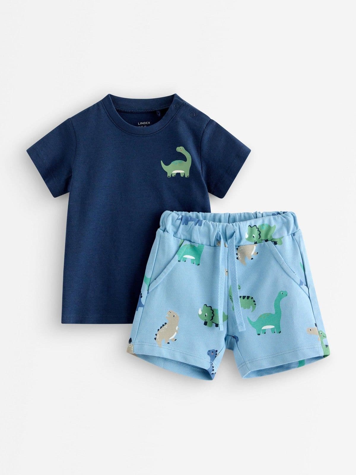 Set with top and shorts Light Blue 1