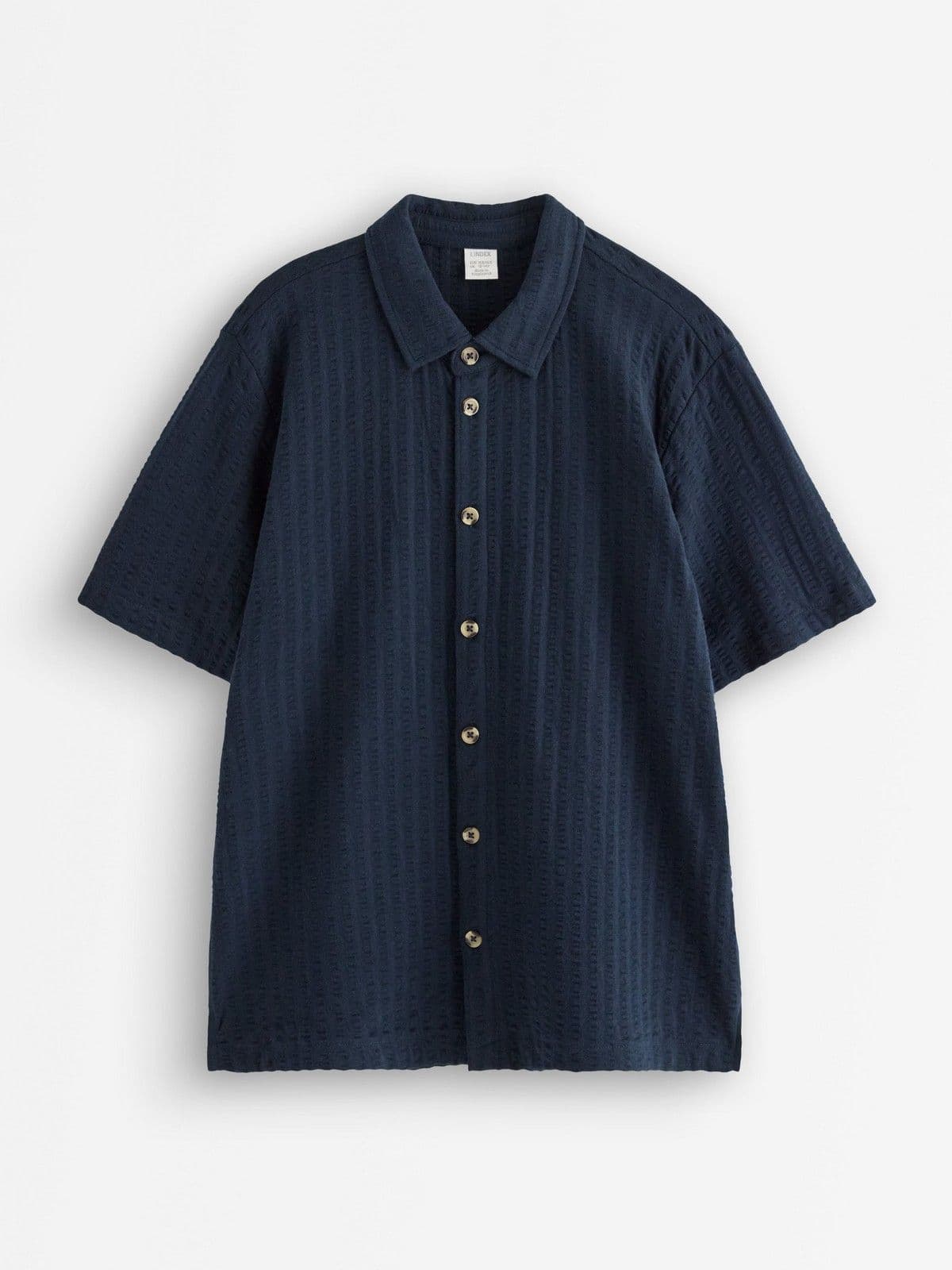 Short-sleeved shirt in jersey Dark Navy 1