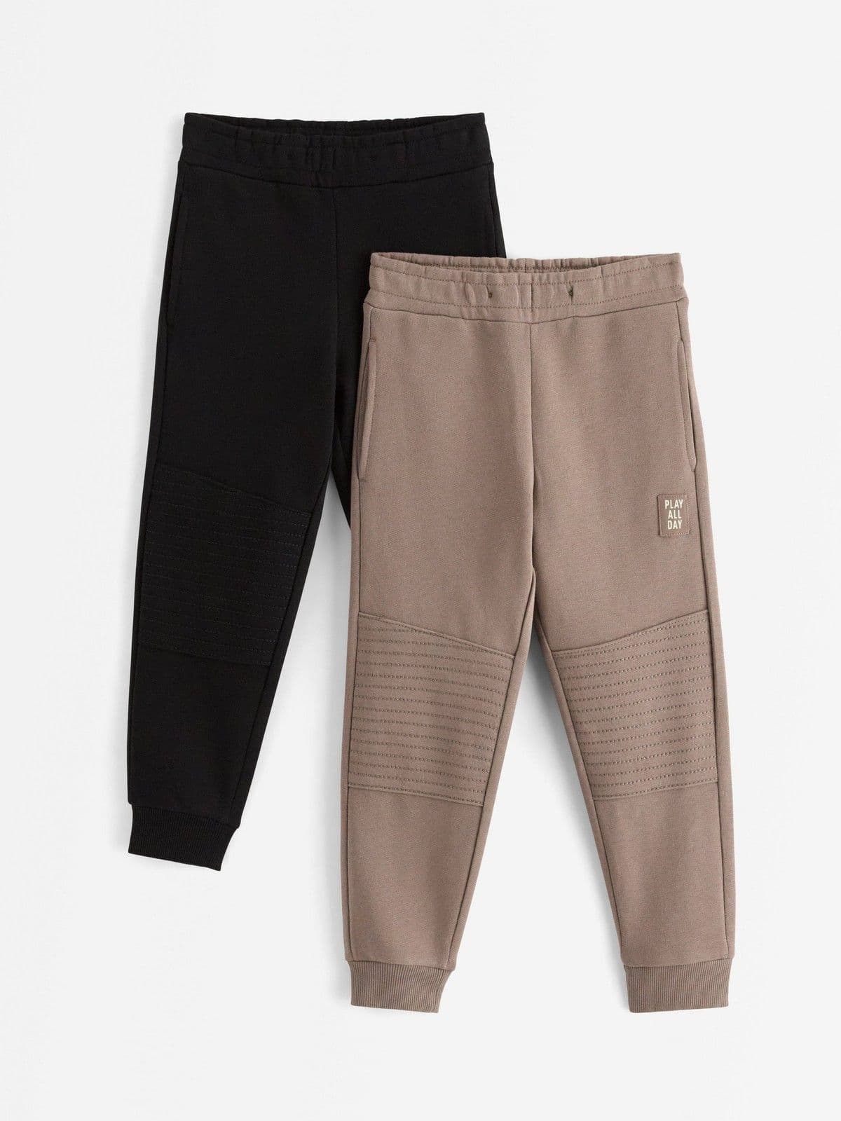 2-pack joggers with reinforced knees Dark Khaki 1