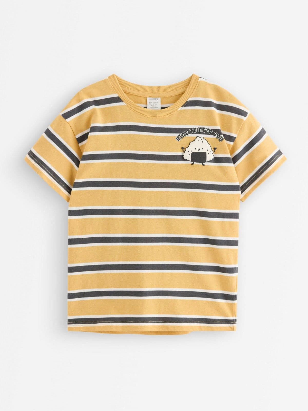 T-shirt in cotton Light Dusty Yellow 1