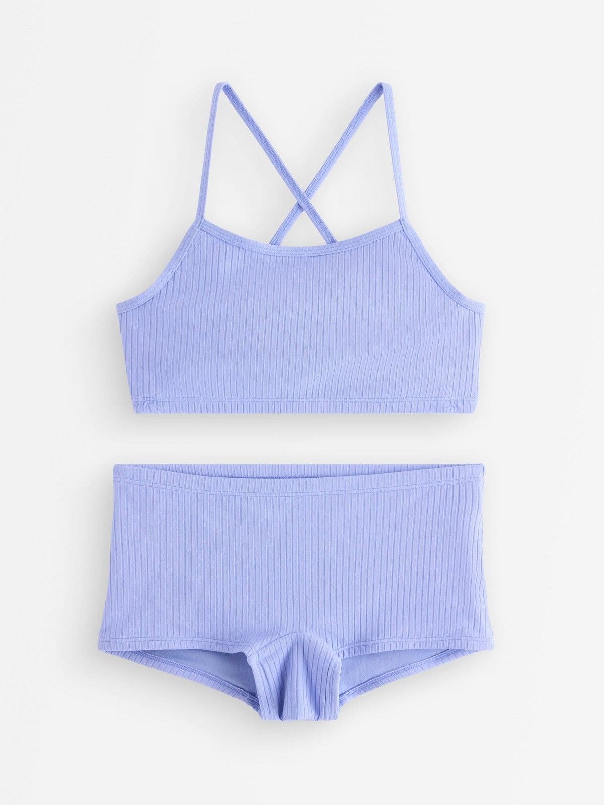 Ribbed bikini set Light Blue 1